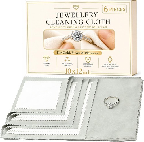 6pcs silver polishing - polishing, cloths